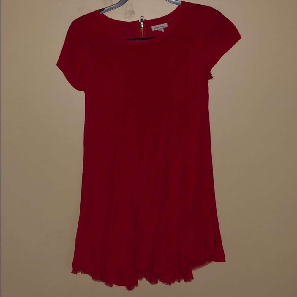 Red summer dress